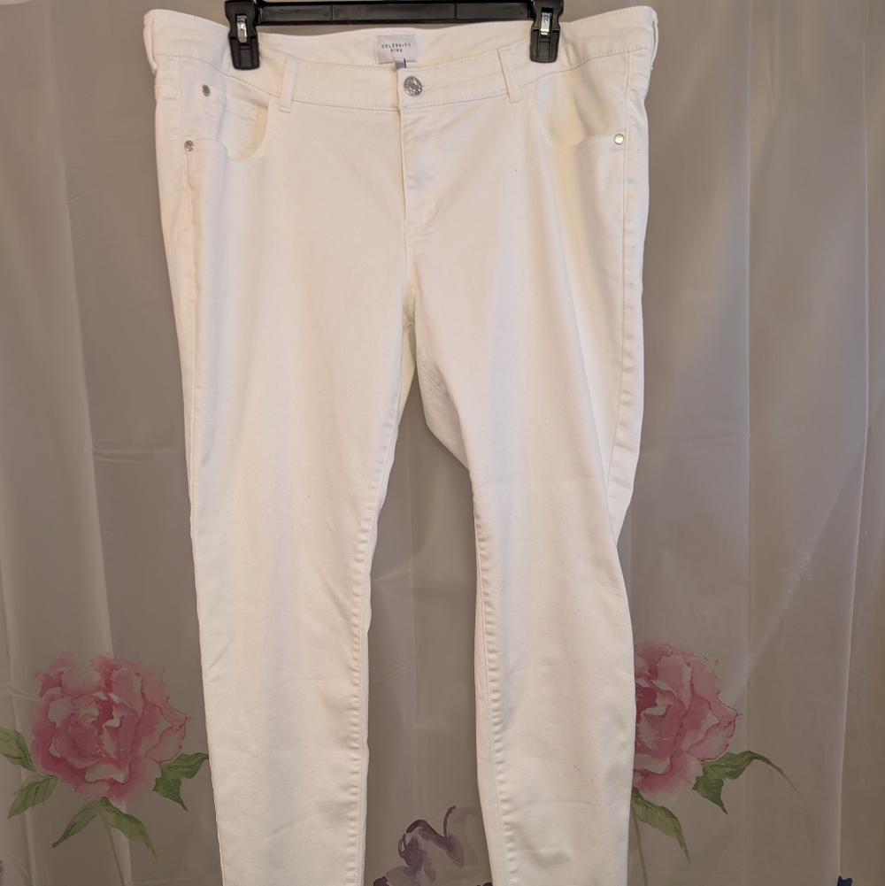 Celebrity Pink Women's White Skinny Jeans
